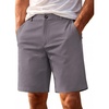 image:imageCOOFANDY Men Short Casual 9 Lightweight Cotton Comfort Stretch Dress Short  Stretch Chino Short Lightweight Cotton Summer Shorts Breathable Elastic Waist Flat Front Stretch Dress Shorts Flat FrontDark Gray