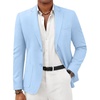 image:imageCOOFANDY Mens Casual Sport Coat Lightweight Two Button Blazer Slim Fit Business JacketsLight Blue