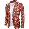 image:imageCOOFANDY Mens Christmas Blazer Jacket One Button Halloween Sport Coat Christmas Party Holiday Jacket