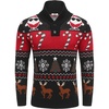 image:imageCOOFANDY Mens Christmas Sweater Ugly Knitted Xmas Sweaters Casual Snowflake Pullover KnitwearBlack Noel