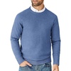 image:imageCOOFANDY Mens Crewneck Sweater Casual Dress Pullover Sweaters Slim Fit Lightweight Long Sleeve Raglan SweatersDark Blue