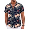 image:imageCOOFANDY Mens Hawaiian Shirts Short Sleeve Casual Button Down Beach Vacation Summer ShirtNavy Bluetropical Floral