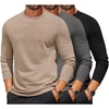 3 Pack-black/Dark Gray/Khaki