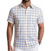 image:imageCOOFANDY Mens Short Sleeve Button Down Shirts Plaid Summer Dress Shirt with Pocket Business Casual Outfits for MenYellow Plaid