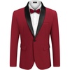 image:imageCOOFANDY Mens Tuxedo Jacket Wedding Suit Jacket Slim Fit Blazer Jacket for Dinner Prom Party