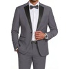 image:imageCOOFANDY Mens Tuxedo Suit Set Slim Fit 2 Piece One Button Blazer Jacket Pants for WeddingDinnerPromDark Gray