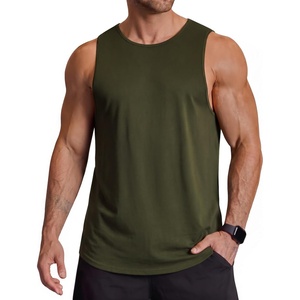 image:imageCOOFANDY Men Workout Tank Tops Sleeveless Gym Muscle Shirt Quick Dry Athletic Running Tee Shirts Summer LightweightArmy Green