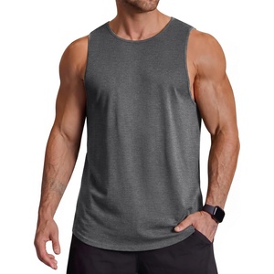 image:imageCOOFANDY Men Workout Tank Tops Sleeveless Gym Muscle Shirt Quick Dry Athletic Running Tee Shirts Summer LightweightDark Grey