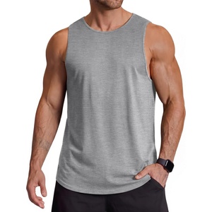 image:imageCOOFANDY Men Workout Tank Tops Sleeveless Gym Muscle Shirt Quick Dry Athletic Running Tee Shirts Summer LightweightLight Grey