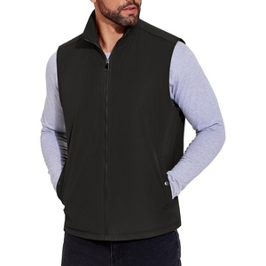 image:imageCOOFANDY Mens Casual Outerwear Vest Lightweight FullZip Sleeveless Jacket Outdoor Hiking Travel Golf Vest with PocketsBlack