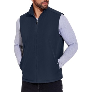 image:imageCOOFANDY Mens Casual Outerwear Vest Lightweight FullZip Sleeveless Jacket Outdoor Hiking Travel Golf Vest with PocketsNavy Blue