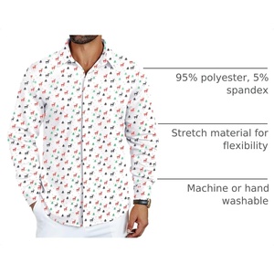 image:imageCOOFANDY Mens Christmas Shirts Casual Button Down Shirts Long Sleeve Printed Dress Shirts