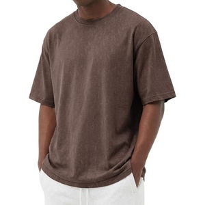image:imageCOOFANDY Mens Cotton TShirts Oversized Shirt Short Sleeves Streetwear Loose Fit Summer Tee Tops Washed Basic Unisex ShirtsBrown