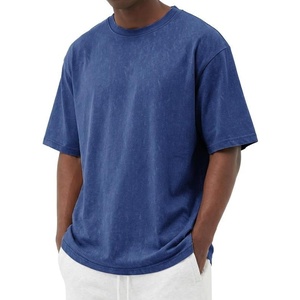 image:imageCOOFANDY Mens Cotton TShirts Oversized Shirt Short Sleeves Streetwear Loose Fit Summer Tee Tops Washed Basic Unisex ShirtsDark Blue
