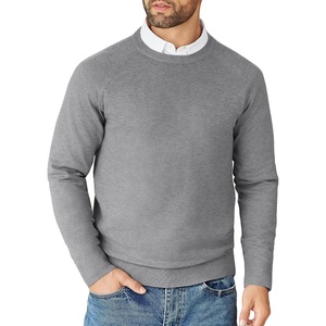 image:imageCOOFANDY Mens Crewneck Sweater Casual Dress Pullover Sweaters Slim Fit Lightweight Long Sleeve Raglan SweatersGrey