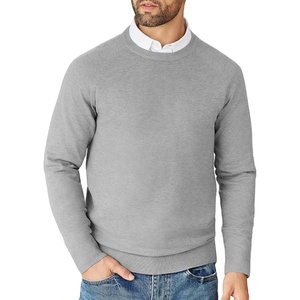 image:imageCOOFANDY Mens Crewneck Sweater Casual Dress Pullover Sweaters Slim Fit Lightweight Long Sleeve Raglan SweatersLight Grey