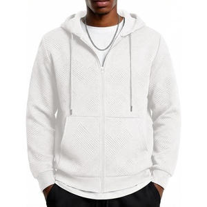 image:imageCOOFANDY Mens Hooded Sweatshirt Zip Up Casual Knit Hoodies Fashion Drawstring Sweatshirts with PocketsWhite