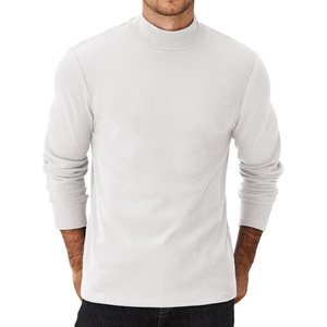 image:imageCOOFANDY Mens Mock Turtleneck Sweater Long Sleeve Half Neck Pullover Thermal Casual Ribbed High Neck Pullover SweaterWhite