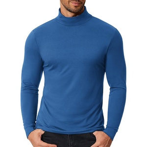 image:imageCOOFANDY Mens Slim Fit Mock Turtleneck T Shirt Casual Basic Knitted Long Sleeve Pullover SweaterNavy