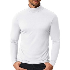 image:imageCOOFANDY Mens Slim Fit Mock Turtleneck T Shirt Casual Basic Knitted Long Sleeve Pullover SweaterWhite