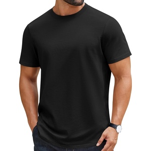 image:imageCOOFANDY Mens Tshirts 100 Cotton Big Tall T Shirts Basic Tees Plain T ShirtsBlack