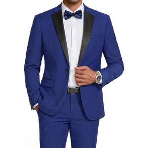 image:imageCOOFANDY Mens Tuxedo Suit Set Slim Fit 2 Piece One Button Blazer Jacket Pants for WeddingDinnerPromBlue