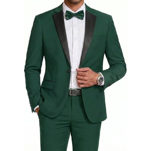 image:imageCOOFANDY Mens Tuxedo Suit Set Slim Fit 2 Piece One Button Blazer Jacket Pants for WeddingDinnerPromGreen