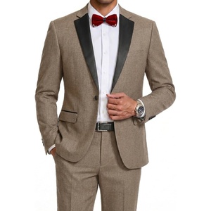 image:imageCOOFANDY Mens Tuxedo Suit Set Slim Fit 2 Piece One Button Blazer Jacket Pants for WeddingDinnerPromKhaki