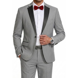 image:imageCOOFANDY Mens Tuxedo Suit Set Slim Fit 2 Piece One Button Blazer Jacket Pants for WeddingDinnerPromLight Gray