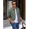 image:imageCOOFANDY Mens Button Down Shirt Jacket Long Sleeve Flannel Shirts  Shacket Overshirt Soft Brushed Fabric With Flap Pocket Casual Outdoor WorkArmy Green