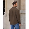 image:imageCOOFANDY Mens Button Down Shirt Jacket Long Sleeve Flannel Shirts  Shacket Overshirt Soft Brushed Fabric With Flap Pocket Casual Outdoor WorkBrown