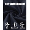 image:imageCOOFANDY Mens Button Down Shirt Jacket Long Sleeve Flannel Shirts  Shacket Overshirt Soft Brushed Fabric With Flap Pocket Casual Outdoor WorkDark Blue
