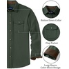 image:imageCOOFANDY Mens Button Down Shirt Jacket Long Sleeve Flannel Shirts  Shacket Overshirt Soft Brushed Fabric With Flap Pocket Casual Outdoor WorkLake Green