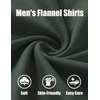image:imageCOOFANDY Mens Button Down Shirt Jacket Long Sleeve Flannel Shirts  Shacket Overshirt Soft Brushed Fabric With Flap Pocket Casual Outdoor WorkLake Green