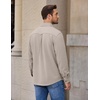 image:imageCOOFANDY Mens Button Down Shirt Jacket Long Sleeve Flannel Shirts  Shacket Overshirt Soft Brushed Fabric With Flap Pocket Casual Outdoor WorkMoon Gray