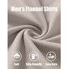 image:imageCOOFANDY Mens Button Down Shirt Jacket Long Sleeve Flannel Shirts  Shacket Overshirt Soft Brushed Fabric With Flap Pocket Casual Outdoor WorkMoon Gray