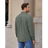image:imageCOOFANDY Mens Button Down Shirt Jacket Long Sleeve Flannel ShirtsArmy Green
