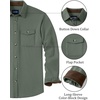 image:imageCOOFANDY Mens Button Down Shirt Jacket Long Sleeve Flannel ShirtsArmy Green