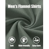 image:imageCOOFANDY Mens Button Down Shirt Jacket Long Sleeve Flannel ShirtsArmy Green