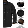 image:imageCOOFANDY Mens Button Down Shirt Jacket Long Sleeve Flannel ShirtsBlack