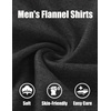 image:imageCOOFANDY Mens Button Down Shirt Jacket Long Sleeve Flannel ShirtsDark Gray Heather