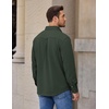 image:imageCOOFANDY Mens Button Down Shirt Jacket Long Sleeve Flannel ShirtsLake Green