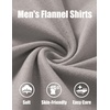 image:imageCOOFANDY Mens Button Down Shirt Jacket Long Sleeve Flannel ShirtsLight Gray