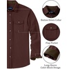 image:imageCOOFANDY Mens Button Down Shirt Jacket Long Sleeve Flannel ShirtsWine Red