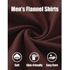 image:imageCOOFANDY Mens Button Down Shirt Jacket Long Sleeve Flannel ShirtsWine Red