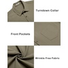 image:imageCOOFANDY Mens Casual Button Down Shirts Short Sleeve Summer Beach Vacation Untucked Dress Shirts with PocketArmy Green