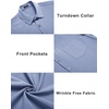 image:imageCOOFANDY Mens Casual Button Down Shirts Short Sleeve Summer Beach Vacation Untucked Dress Shirts with PocketDark Blue