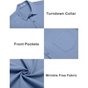 image:imageCOOFANDY Mens Casual Button Down Shirts Short Sleeve Summer Beach Vacation Untucked Dress Shirts with PocketRoyal Blue