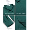 image:imageCOOFANDY Mens Casual Button Down Work Shirts Untucked Long Sleeve Woven Shirt with PocketsGreen