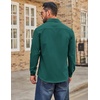 image:imageCOOFANDY Mens Casual Button Down Work Shirts Untucked Long Sleeve Woven Shirt with PocketsGreen